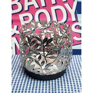 BBW Silver & Black Botanical Bling Vine Large 3 Wick Candle Holder Home Decor